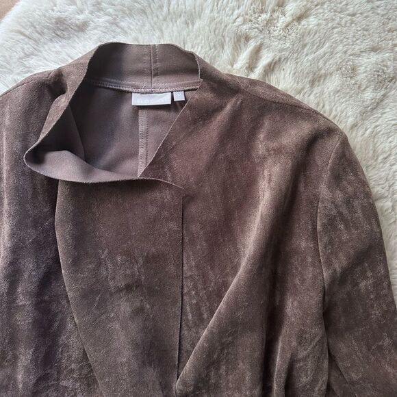 Ellie Kai Ultrasuede Unstructured Faux Suede Open Jacket Size M - Picture 8 of 16